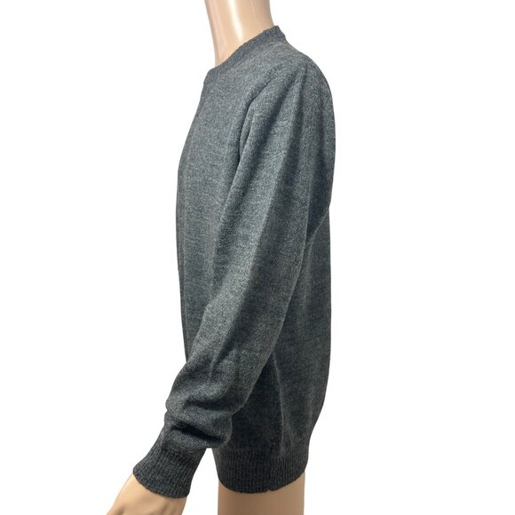 Gap Men’s Sweater Grey L Pullover Ribbed Crewneck Wool Classic Casual Preppy - Picture 3 of 11